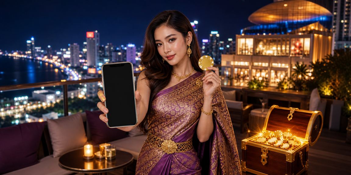 การซื้อหวยออนไลน์รอบวันจากมือถือ ตกแต่งฉากด้วยผ้าไหมไทย